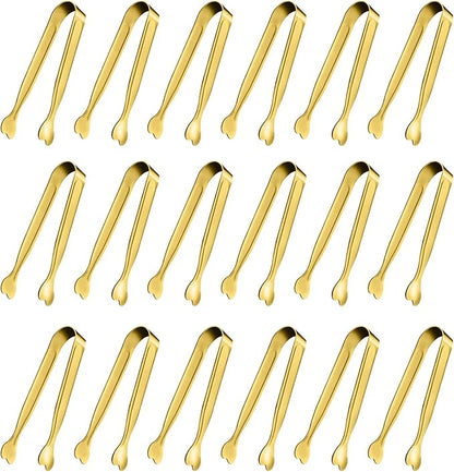 Mini Serving Tongs, Anytrp 18-Packs Stainless Steel Sugar Tongs, 4.3 inch Ice Tongs Kitchen Appetizers Tong for Coffee Bar, Tea Party, Desserts Party, Sugar and Ice Bucket by Unknown