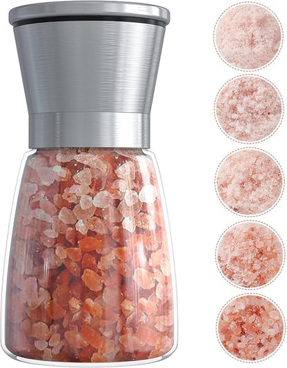 Ebaco Original Stainless Steel Salt or Pepper Grinder - Top Spice Mill with Ceramic Blades, Brushed Stainless Steel and Adjustable Coarseness By Pepper Grinder （Single Package） by Ebaco