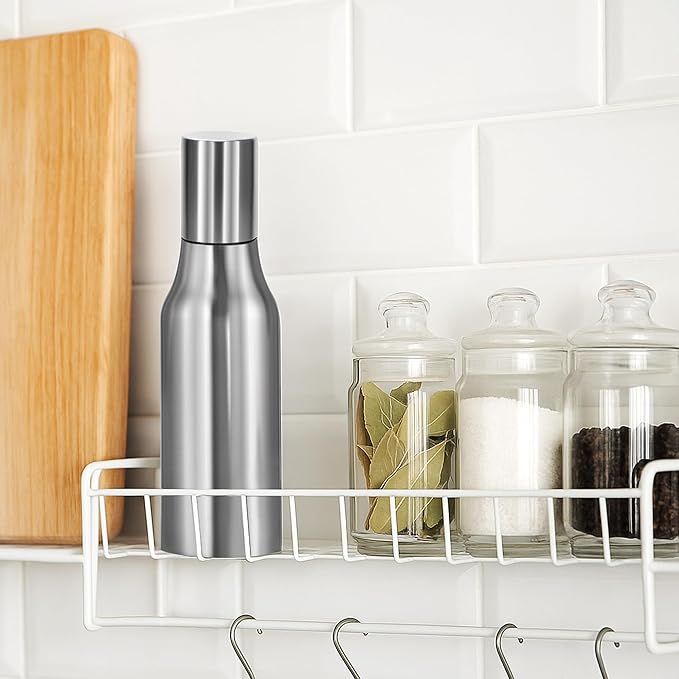 Stainless Steel Oil Dispenser Bottle - Leak-Proof Olive Oil Decanter for Kitchen(17Oz) - Image 7