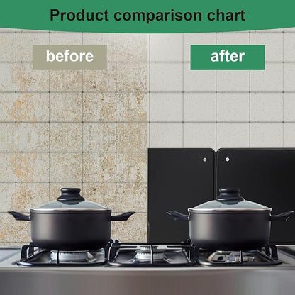 Black Large 2 Pieces 2 Sided Splatter Guard for Frying Stove Top,Oil Splash Guard Cooking for Stove,Non Stick Foldable Splatter Screen for Stove Top - Image 6