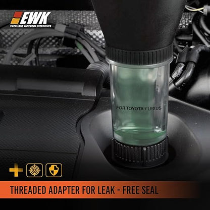 EWK Oil Funnel Threaded Engine Oil Fill Funnel, Secure No-Leak Design for Toyota & Lexus Engines, Hands-Free Spill-Free Oil Change Tool for DIY Owners & Professional Technicians