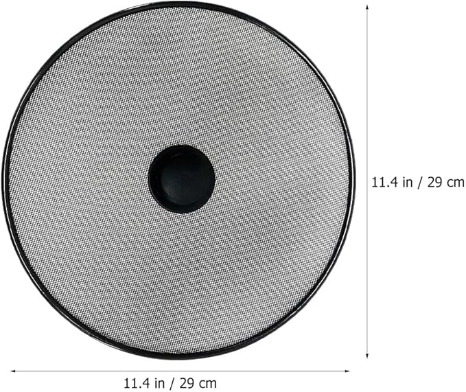 Amosfun 11.4 Inch Oil Splash Guard Splatter Screen for Frying Pan and Pot Mesh Cover Grease Splatter Shield Cooking Kitchen Accessory