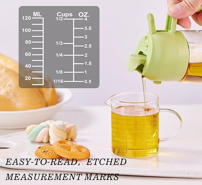 Ackers Etching Scale Measuring Glass -[Insulated handle | V-Shaped Spout]-Made of High Borosilicate Glass Measuring for Kitchen or Restaurant, Easy to Read, 120 ML (4 Oz) - Image 4