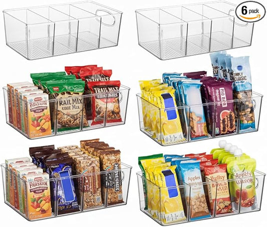 Pantry Organizers and Storage, Cabinet Organizer Kitchen Organizers and Storage - Fridge Organizer, Drawer Organizer & Snack Organizer - Refrigerator Organizers and Storage, Cupboard Shelf Organizer by ClearSpace