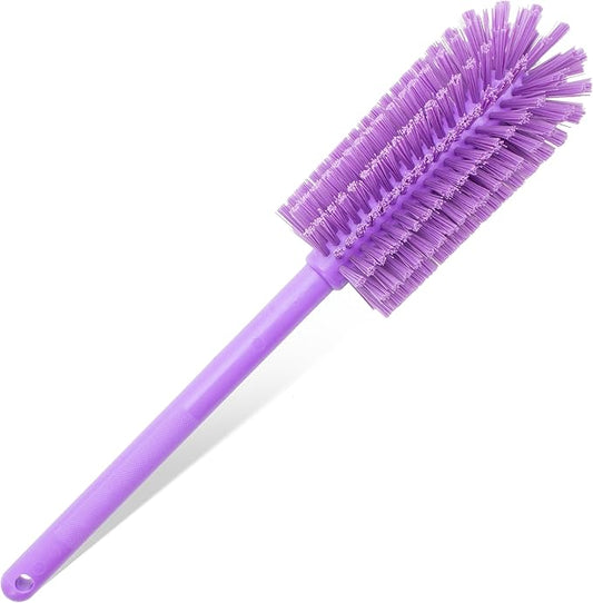 SPARTA Large Water Bottle Brush Ideal for Wide-Mouth Jars, Bottles and Tumblers, Dishwashing Tool with Handle for Home and Commercial Kitchens, Plastic, 16 Inches, Purple