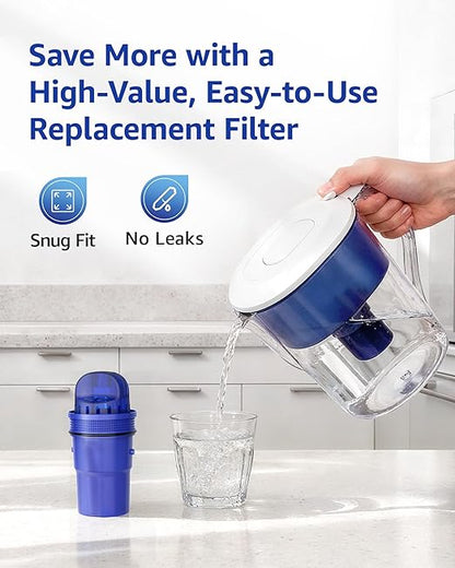 Overbest 7010E Pitcher Water Filter Replacement for All PUR®, PUR® Plus Pitcher and Dispenser Filtration Systems, PPF900Z2, CRF950Z, PPF951K, 60 Gallons, 4 Pack