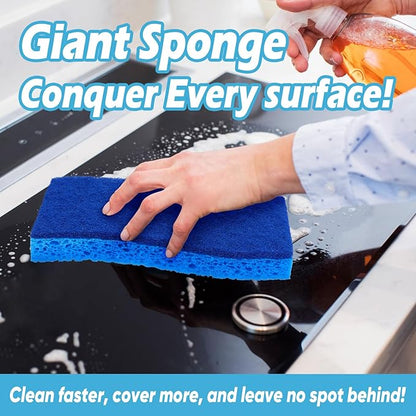 AIDEA XL Scrub Sponges Non-Scratch 12Count, Extra Large Sponges Kitchen, Sponge for Dishes, Cleans Fast Without Scratching Safe for Non-Stick Cookware, Cleaning Power for Kitchen, House - Image 5