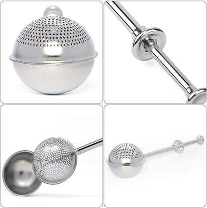HULISEN Flour Duster for Baking, One-Handed Operation, 304 Stainless Steel Powdered Sugar Shaker Duster, Pick Up and Dust Flour Sifter, Gift Package - Image 4