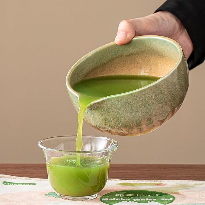 Clay&Fire Matcha Whisk Set，9 Pcs Ceramic Matcha Set, 15 OZ Matcha Bowl with Spout and Whisk for Friend, Ideal Gift for Matcha Lover（Starry） - Image 8