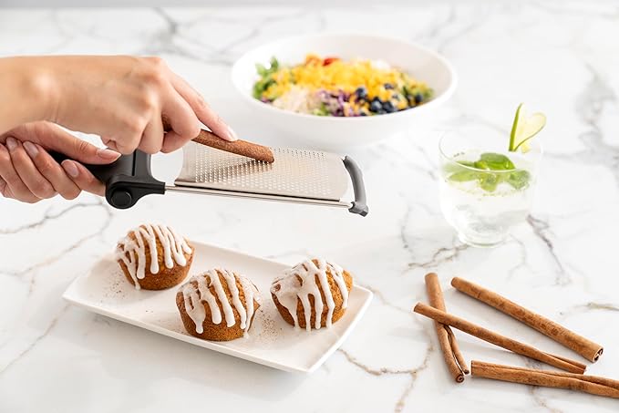 CUISIPRO Surface Glide Technology Stainless Steel Folding Handle Grater, Fine