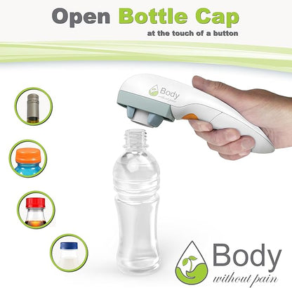 Electric Bottle Opener for Seniors - Automatic Solution for Easy Opening of Water Bottles. Ideal for Weak Hands or Those with Arthritis. Perfect for Soda, Milk, Juice. Battery Powered. - Image 2