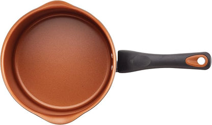 Farberware Glide Nonstick Sauce Pan/Saucepan with Straining and Lid, 3 Quart, (Black) - Image 7