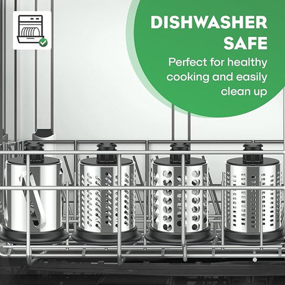 Stainless Steel Slicer Shredder Attachment for KitchenAid Stand Mixer, Includes Cheese Grater,Grinding Powder,Vegetable Slicer Shredder for KitchenAid cheese grater attachments with 4 Blades by HOZODO - Image 7