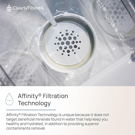 Clearly Filtered No.1 Filtered Water Pitcher/Updated Model/Targets 365+ Contaminants e.g. Fluoride Chlorine PFAS Microplastics Lead Arsenic BPA/BPS Free (Pitcher Includes 1 Filter) - Image 9