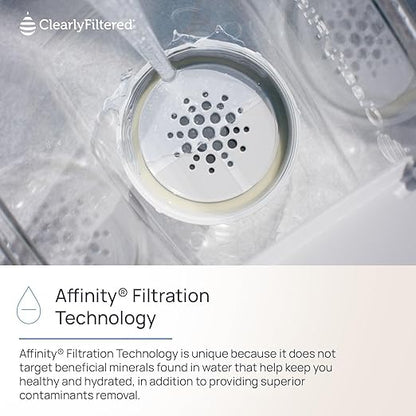 Clearly Filtered No.1 Filtered Water Pitcher/Updated Model/Targets 365+ Contaminants e.g. Fluoride Chlorine PFAS Microplastics Lead Arsenic BPA/BPS Free (Pitcher Includes 1 Filter) - Image 9