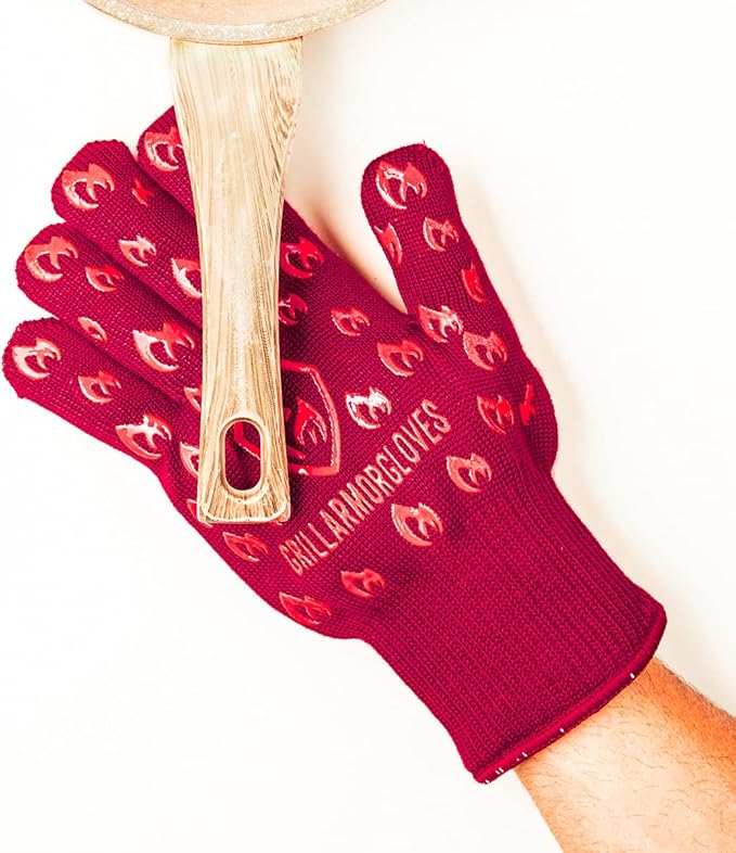 Grill Armor Oven Gloves with Fingers – 932°F Heat, Fire & Cut Resistant Mitts for BBQ, Grill, Cooking, Grilling, Baking, Smoker & Fire Pit - Image 7