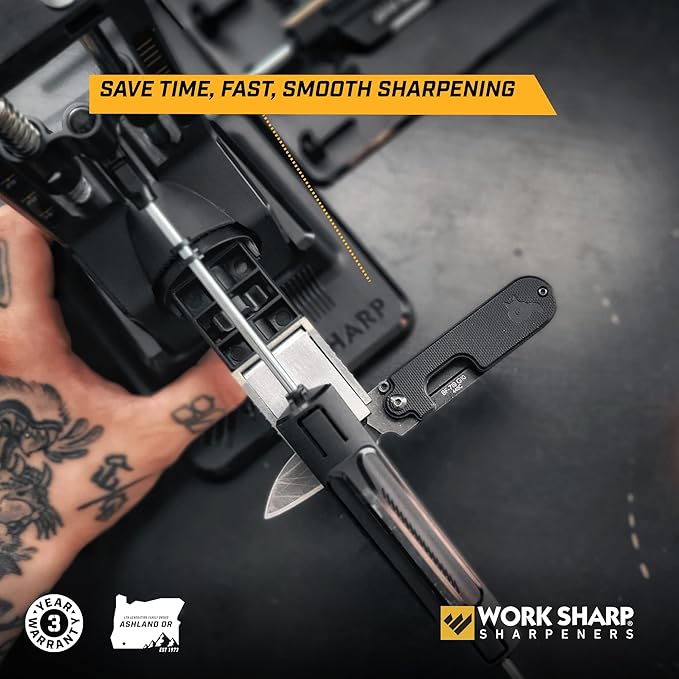 Work Sharp Precision Adjust Elite Knife Sharpener - Adjustable Knife Sharpening System - For Hunting, Serrated & Kitchen Knives - Image 5