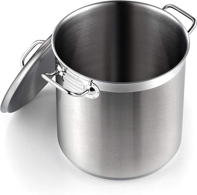 Cooks Standard Stockpots Stainless Steel, 11 Quart Professional Grade Stock Pot with Lid, Silver by CooksStandard