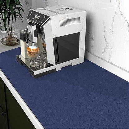 WISELIFE Dish Drying Mat Super Absorbent Drying Mat Large Dish Drying Mats for Kitchen Counter Easy Clean Dish Mat Kitchen Drying Mat18"x 36" Classic Blue - Image 2