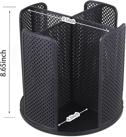 Coffee Cup Dispenser, Disposable Paper Cup and Lid Holder 360° Rotatable with 4 Compartments,Can Stacking 3-16oz Cups and Lid Holder for Coffee Shop,Home Countertop,Office,Restaurant,Kitchen - Image 2