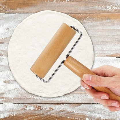 Small Rolling Pin, Pizza Dough Roller, Non Stick Wood Pastry Roller, Kitchen Wooden Rolling Pins for Baking Cooking Cookie Bread Tortilla Dumpling Fondant Clay (Style 1) - Image 6