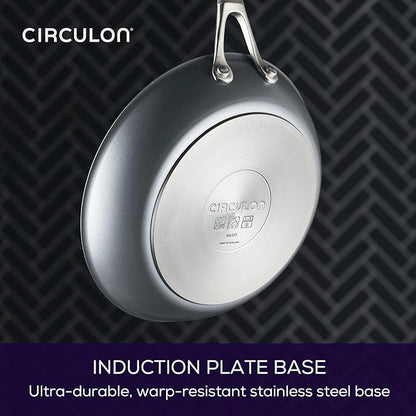 Circulon A1 Series with ScratchDefense Nonstick Induction Pots and Pans Cookware Set, Induction Cookware, Kitchen Essentials, 9-Piece, Graphite - Image 7
