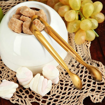 Gejoy 12 Pcs Ice Tongs Mini Sugar Tongs 4.3 Inch Stainless Steel Mini Tiny Serving Tong for Small Kitchen Appetizers Utensils Tea Party Coffee Bar Desserts Sugar Cube Salad Accessories - Image 4