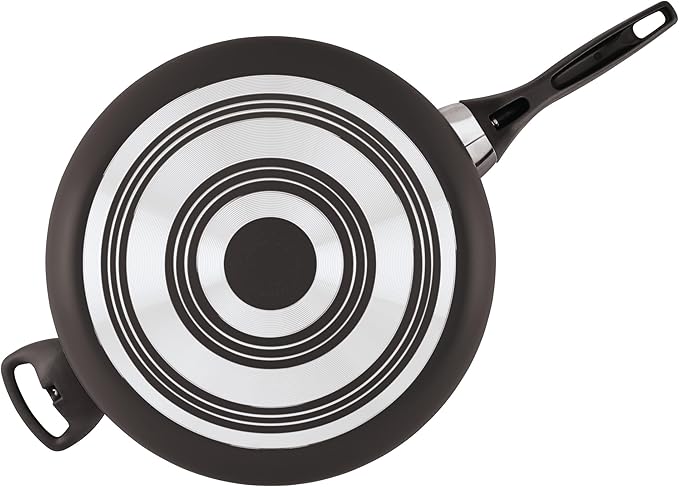Farberware Dishwasher Safe Nonstick Jumbo Cooker/Saute Pan with Helper Handle - 6 Quart, Black - Image 3