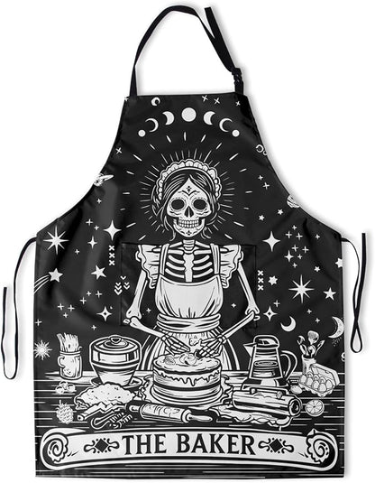 Funny Apron Polyester Grooming Aprons with Pocket for Cooking Kitchen Grilling Adults