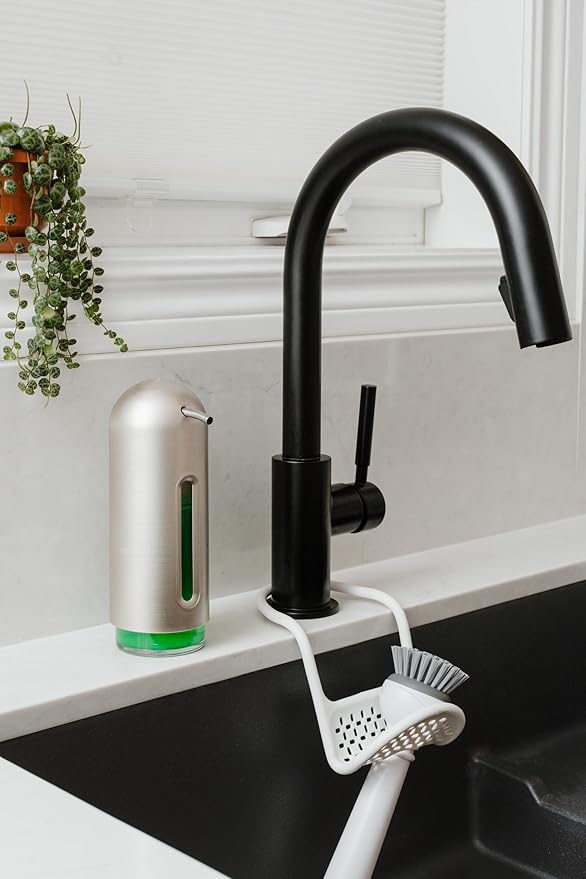 Umbra Penguin 12 oz (355ml) Soap Pump, Kitchen Soap Dispenser, Also Works with Hand Sanitizer, Nickel - Image 9