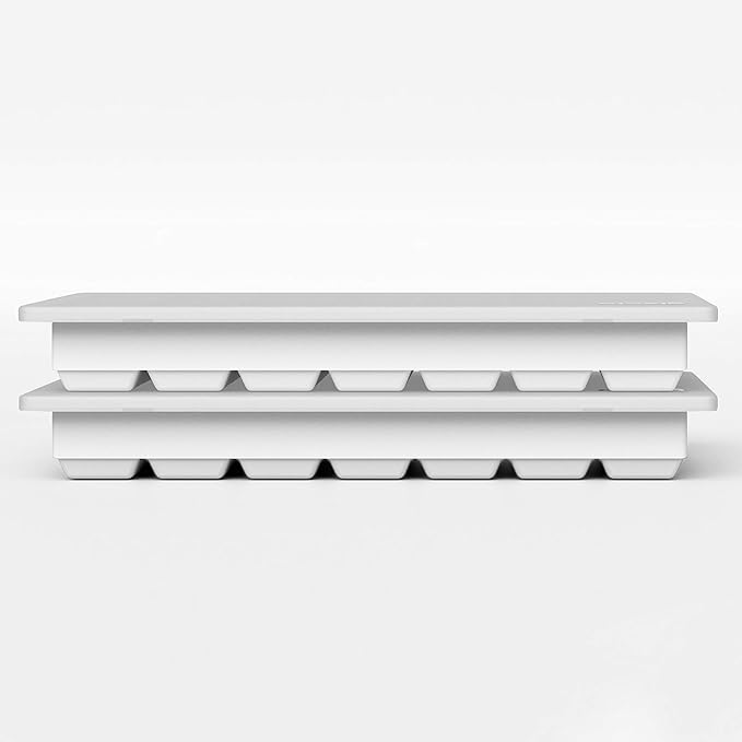 Ice Cube Tray – Small Silicone Molds with Lids, BPA-Free and Flexible for Cocktails and Beverages – Set of 2