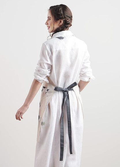 Maison d' Hermine 100% Cotton Apron for women with Pocket Kitchen Chef Apron for Men Cooking Mothers Day Gifts - Image 8