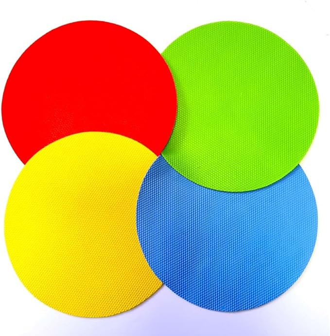 4pcs Rubber Jar Opener Bottle Gripper Non Slip Pad Multi-function Can Opener for Seniors with Arthritis Weak Hands (Circle One) by Deofun