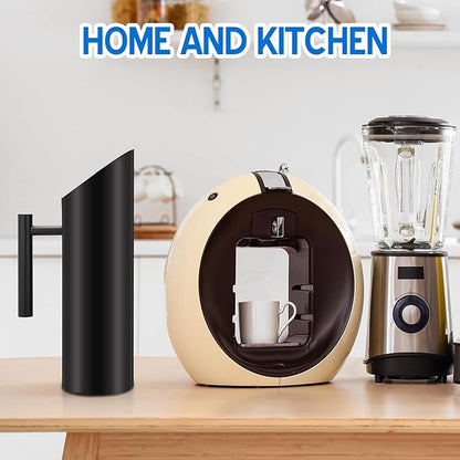 Funnymoom 3 Pack 53oz/1.5l Stainless Steel Water Pitcher Modern Metal Pitcher with Ice Guard Black Carafe Drink with Handle or Iced Hot Drink Tea Juice Coffee Beer - Image 7