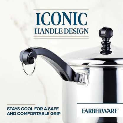 Farberware Classic Stainless Steel 3-Quart Covered Straining Saucepan - - Silver - Image 6