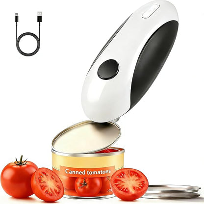 Electric Can Openers in 2026: Automatic Can Opener Electric with Rechargeable. The Can Opener Creates A Smooth Edge, Making It The Best Gift for Seniors And Kids. (White) by ZEUSORA