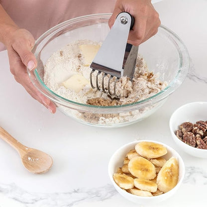 Spring Chef Dough Blender, Top Professional Pastry Cutter with Heavy Duty Stainless Steel Blades, Large Size, Black - Image 9