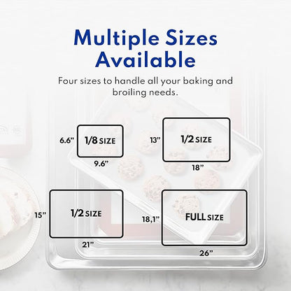 New Star Foodservice Commercial-Grade 18-Gauge Aluminum Sheet Pan/Bun Pan (13 L x18 W x1 H (Half Size) Measure Oven) - Image 7