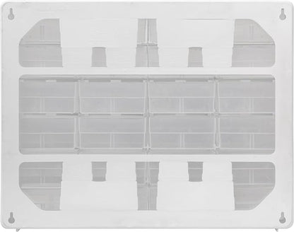 Akro-Mils 24-Drawer Plastic Drawer Storage Cabinet for Garage Organization, Bead Organizer, Building Bricks Storage, Teacher Toolbox, Makeup Organizer, 20" W x 6" D x 16" H, 10124 White - Image 10