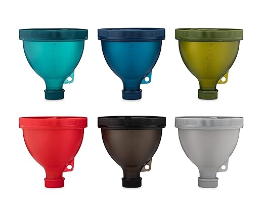 Protein Powder Funnel [6 Pack] Funnels for Water Bottles with Stand, Protein Powder Container to Go, Water Bottle Funnel for Powder, Pre Workout Funnel, BPA Free, Hydra Cup - Image 5