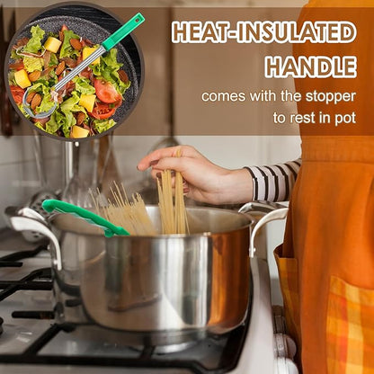 4 Ounce Stainless Steel Portion Control Ladle Spoon - 4Pcs Slotted and Unslotted Pizza Sauce Serving Spoons Portion Ladle for Sauces, Perfect for Weight Watchers, Buffets, Parties