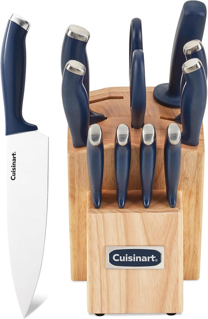 Cuisinart C77SSN-12P Color Pro Collection 12 Piece Knife Block Set, Navy by Cuisinart