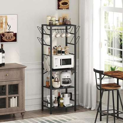 MAHANCRIS 4-Tier Pot Rack, Pots and Pans Organizer for Kitchen, Lid Organizer Rack with U-Shaped Lid Holders, Kitchen Storage Shelf for Standing Cookware, Black POBK3001 - Image 7
