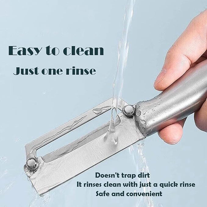 Multifunctional Vegetable Peeler,Zero Flex Peeler with Wooden Handle and Bottle Opener,Stainless Steel Kitchen Tool Suitable for All Kinds Of Vegetables and Fruits - Image 3