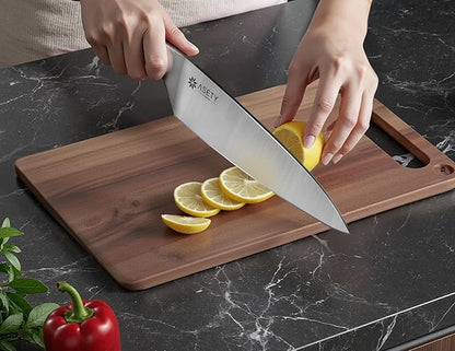 ASETY Knife Set - Ultra Sharp Knives Set for Kitchen with block, 15 PCS Stainless Steel Knife Set with Built-in Sharpener, Ergonomic Non-Slip Handle, Elegant Box for Men Women, Mothers Day - Image 8