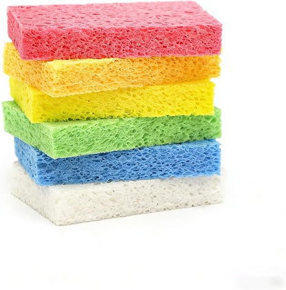 ARCLIBER Cellulose Sponges,Heavy Duty Scrub Kitchen Sponge No Scratching,Pop Up Eco DIY (6 Pack) by ARCLIBER
