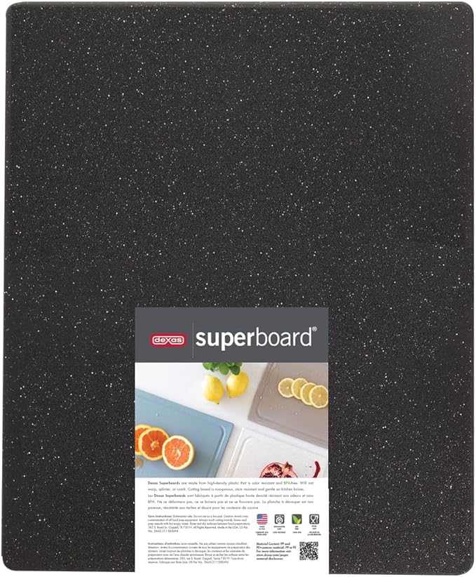 Dexas Superboard Reversible Pastry Board, 14 x 17 Inches, Midnight Granite Color - Dishwasher Safe, Plastic, Ideal for Baking and Food Prep - Image 5