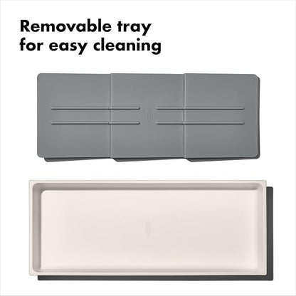 OXO Caddy, Spice Drawer Organizer, White | Good Grips | Compact | Pack of 4 - Image 7