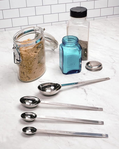 RSVP International Measuring Spoons, Long, Stainless Steel - Image 5