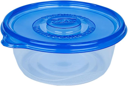 Glad GladWare Big Bowl Food Storage Containers with Lids, Large Round BPA Free Plastic Containers for Soups, Salads, and Meal Prep, Lock Tight Seal, Microwave Dishwasher Safe, 48 Oz, 3 Count - 6 Pack - Image 5